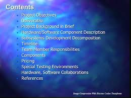 Image Compression With Discrete Cosine Transforms Initial Project Proposal 