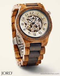 Dover Zebrawood Dark Sandalwood Mechanical Wood Watch By Jord Wooden Watches For Men Wood Watch Wooden Watch