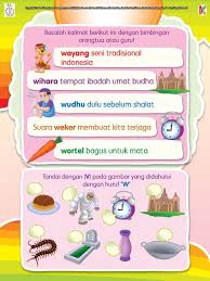 Memberikan contoh yang sangat terperinci untuk ditiru anak d. 18 Ide Dikte Huruf Membaca Suku Kata