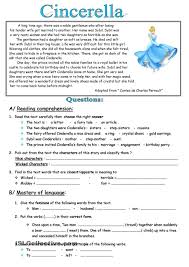 Cinderella Reading Comprehension Reading Comprehension Worksheets Comprehension Worksheets