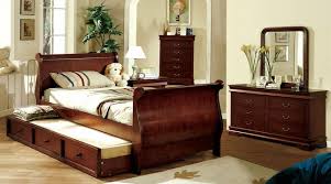 Overstock.com has been visited by 1m+ users in the past month Louis Philippe Jr Dark Cherry Platform Sleigh Bedroom Set With Twin Trundle Cm7828ctr