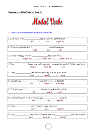 Maybe you would like to learn more about one of these? Pdf Modal Verb Quiz Mubarak Abdessalami Academia Edu