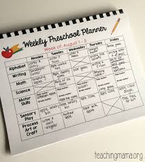 Printable Classroom Planner For 2017 2018 Daycare Curriculum Preschool Planner Homeschool Preschool Curriculum