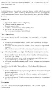 Professional Chiropractic Assistant Templates To Showcase Your Talent Myperfectresume