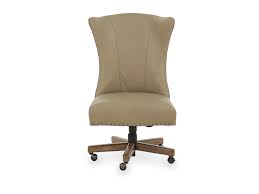 Ergonomic office chair,computer desk chair high back pu leather executive rolling task adjustable chair with lumbar support headrest armrest swivel chair, black 4.5 out of 5 stars 14 $109.99 $ 109. Leather Nailhead Trimmed Swivel Desk Chair In Beige Mathis Brothers Furniture