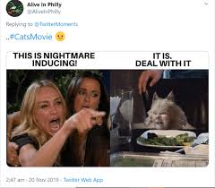 New Cats Movie Trailer Unleashed Some Funny Comments On Twitter Cat Movie Movie Trailers Funny Movies