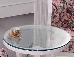Nappe ronde transparente diamètre 100 cm plastique souple transparent pvc anti uv et anti statique. Table Nappe Ronde
