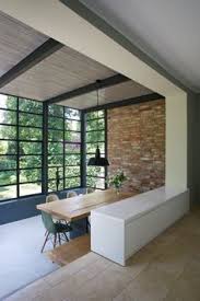 blick ins grune von wohnzimmer anbau esszimmer kuche an siedlerhaus 30er jahre minimalist living room decor room extensions modern farmhouse kitchens
