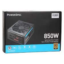 Most pcs can get away with a 500w psu, especially if you're running an amd ryzen 7 or. Powerspec 850 Watt 80 Plus Gold Atx Fully Modular Power Supply Micro Center
