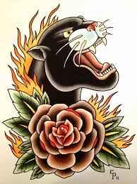 #panther tattoo #panther drawing #panther #pantera #tattoo flash #flash tattoo #traditional tattoo #oldschool #oldschool tattoo #flash #rose go back in with a liner for touch ups but we ain't gotta talk about that rn #tattoo #traditional tattoo #neotraditional tattoo #panther tattoo #snow leopard tattoo. 84 Traditional Panther Tattoos Ideas With Meaning
