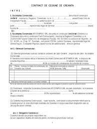 Cesionarul vinde catre cedent creanta la valoarea de. Contract De Cesiune De Creanta