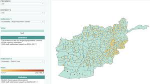 Each province encompasses a number of districts and/or usually over 1,000 villages. Afghanistan District Dashboard