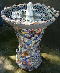 Bird Bath Mosaic Birdbath Bird Bath Clay Pots