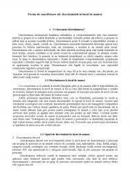 Dreptul la munc ă dreptul la religie. Seminar Forme De Manifestare Ale Discriminarii La Locul De Munca Sociologie 204712