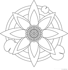 Easy Flower Mandala Coloring Pages Mandala Coloring Pages Abstract Coloring Pages Mandala Coloring