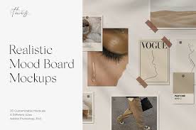 Realistic Mood Board Mockups Psd In 2020 Mood Board Photo Organization Instagram Story Template