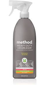 Should not be used on aluminum surfaces. Method Heavy Duty Degreaser