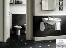 The decor elements are in keeping with the black, white and gold theme throughout. 20 Creative Black And White Bathroom Ideas Decor Or Design