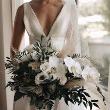 Georgina Wearing Beautifully Crafted Amalinevitale Weddingdress With The Most Beautiful Bouquet We Have Wedding Dress Finder Couture Wedding Wedding Dresses