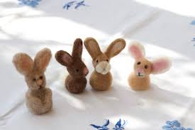 This needle has sharp, barbed blades designed to agitate the after working the fine details around the mouth, nose and eyes, move on to any defining markings on the face. Needle Felted Bunny From Simple Shapes