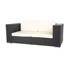 Lounge sofas für den garten. Polyrattan Sofa Anthrazit Die Eventausstatter