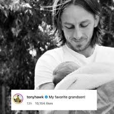 kurt cobain's daughter, frances bean cobain, and tony hawk's son, riley  hawk, welcome their first child together: a boy named ronin walker cobain  hawk. grandparents w