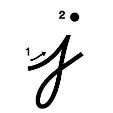 A lowercase cursive j is similar to a handwritten one, however there are a few more steps to writing a cursive one. Lowercase J Handwriting Worksheet Trace 3 Write 3