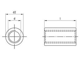 Verschiedene typen an rampa muffen. Verbindungsmutter Rundmuffen D2 25mm A2 M16x50 Pegnitz Schra 1 44