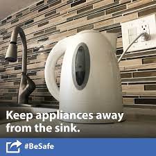 Bright coop kitchen appliances cage unloading system. A N Electric Coop On Twitter Keep Appliances Away From The Kitchen Or Bathroom Sink They Can Be Accidentally Knocked In Or Sprayed With Water Which Can Result In An Electric Shock Or