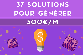 Que représenteraient 1000 euros de plus par mois pour vous ? 37 Solutions Pour Generer 500 Euros Par Mois