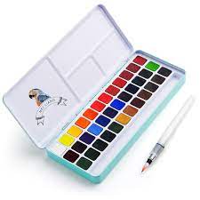 Maybe you would like to learn more about one of these? Meiliang Watercolour Paint Set 36 Vivid Colours In Pocket Box With Metal Ring And Bonus Watercolour Brush Perfect For Students Kids Beginners More Amazon Ae Arts Crafts
