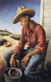 The Waterboy Thomas Hart Benton There S Something About This Painting Amerikan Sanat Afrika Sanati Modern Sanat