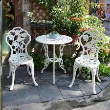 These outdoor furniture sets are also so easy to clean. Maynos Outdoor Furniture Cast Aluminum Furniture Patio Furniture Dining Table And 2 Chairs Shopee Philippines