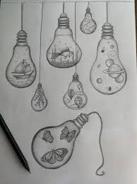 The first is light drawing this is where the light source can be seen by the camera, during a long exposure the artist uses this light source to draw or create a design within the frame. Doodle Art Easy Creative Light Bulb Drawing Novocom Top