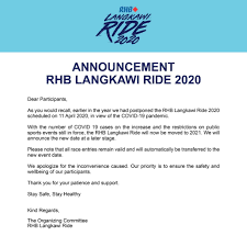 Operating hours and precautionary measures during mco, cmco and rmco 06 may 2021. Rhb Langkawi Ride 2020 Ticket2u