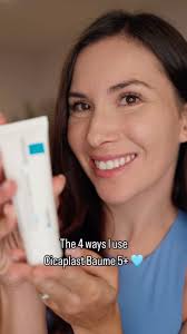 The 4 ways I use the viral Cicaplast Baume B5+, 1. Slugging to hydrate  skin, 2. Spot application to target dry patches , 3. Body moisturiser after  having a shower when my skin is still damp, 4. To ...