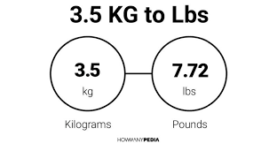 1 kilogram is also equal to 2 lb and 3.27396195 oz. 3 5 Kg To Lbs Howmanypedia Com