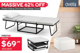 Our stylish sofa beds are perfect for extra guests. Kogan Com Eofy Furniture Discounts Folding Ottoman Bed For Just 69 99 Milled