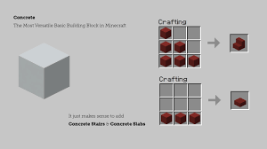 We Need Concrete Stairs And Slabs In Minecraft Suggestion Album On Imgur You will have to find and get at least four sand blocks. we need concrete stairs and slabs in