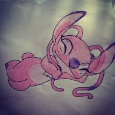 A Drawing I Drew Of Angel From Lilo And Stitch Angel Sketch Drawings Lilo And Stitch