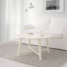 Ikea burvik modern 15 side table round wood w/ steel hendel white new. Ikea Round Coffee Table White Novocom Top