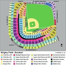 71 Precise Wrigley Field Seats Map