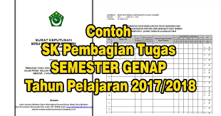 Check spelling or type a new query. Contoh Sk Pembagian Tugas Semester Genap Tp 2017 2018 Dpc Foppsi Wanasaba