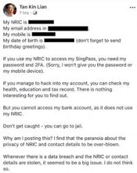 Apple check coverage by serial number. Tan Kin Lian Posts Nric Number And Personal Data On Facebook Gets Into More Trouble Than He Bargained For The Independent Singapore News