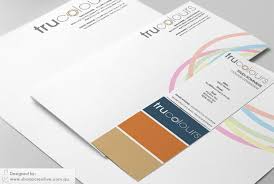 Trucolours Colour Consultant Business Cards Created To Look Like A Paint Swatch Logo Letterhead And Com Business Card Design Compliment Slip Brochure Design