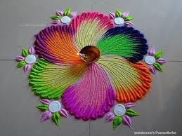 Very Easy Flower Rangoli For Beginners Easy Rangoli Designs By Poonam Borkar Youtube Easy Rangoli Designs Free Hand Rangoli Design Flower Rangoli