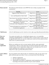 Educational requirements for becoming a california pest control adviser (pca) in california, any professional person who offers a recommendation on how having a pca license opens up many job opportunities for people interested in pest management sciences. Aircraft Pilot Pest Control Certificate Packet Pdf Free Download