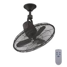 Led indoor/covered outdoor ceiling the 22 in. Home Decorators Collection Bentley Iii 22 In Indoor Outdoor Natural Iron Oscillating Ceiling Fan With Remote Control Al14 22 Ni The Home Depot