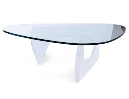 The table, comprising of a wooden base composed of two identical curved wood pieces, and a heavy plate glass top was designed by isamu noguchi, a here at nood we offer the replica coffee table with a walnut or oak base. Noguchi Coffee Table Replica In White