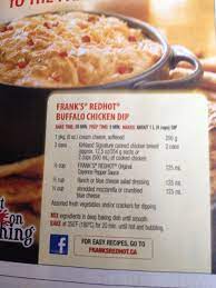 Franks Red Hot Buffalo Chicken Dip Buffalochickendip Franks Red Hot Buffalo Chicken Dip Buffalo Chicken Dip Crock Pot Buffalo Chicken Dip Recipe Chicken Dips